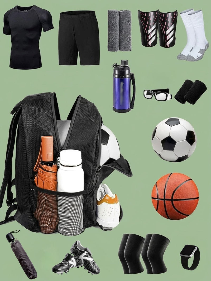 Sac à dos foot, poche bouteille et aération