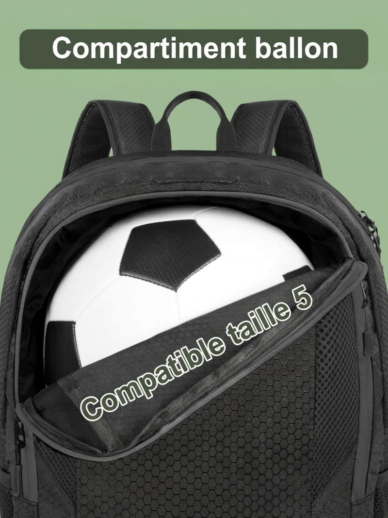 Sac à dos foot, poche bouteille et aération