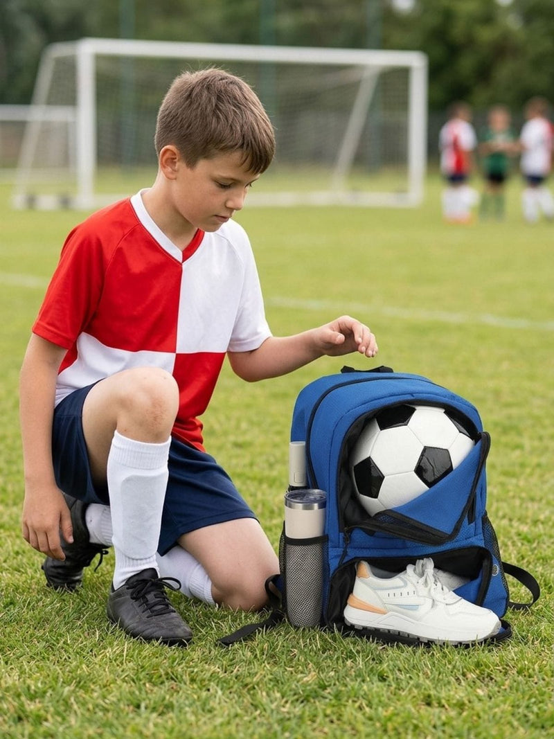 Sac à dos foot, poche bouteille et aération