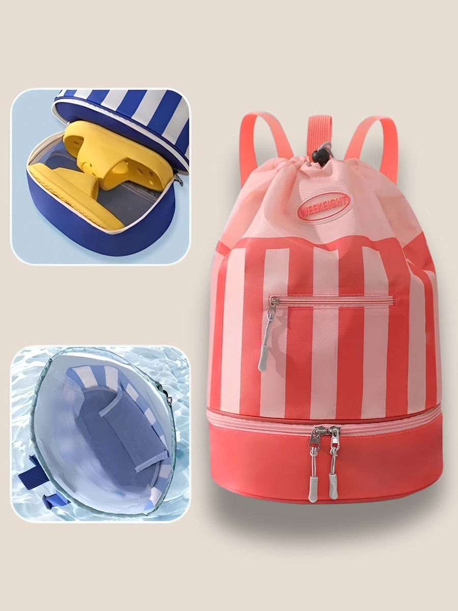 Sac à dos piscine enfant, sec/humide séparés