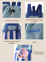 Sac à dos piscine enfant, sec/humide séparés