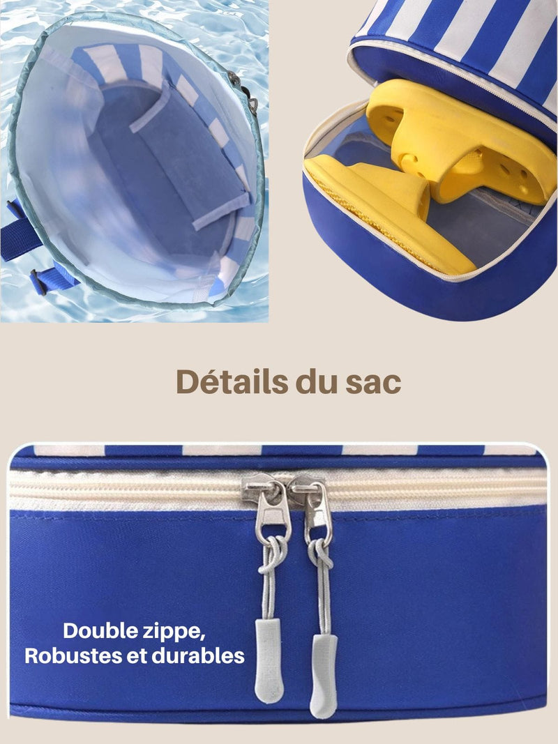Sac à dos piscine enfant, sec/humide séparés
