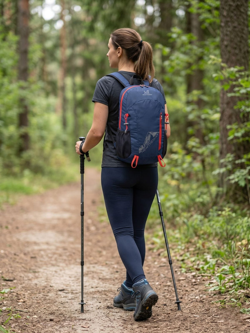 Sac à dos pliable 22L, fixation bâtons de randonnée