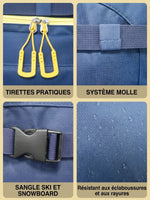 Sac à dos porte-ski 50L, sangles de fixation