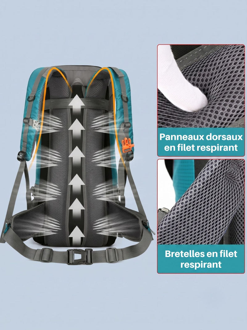 Sac à dos randonnée 70L avec housse de pluie incluse