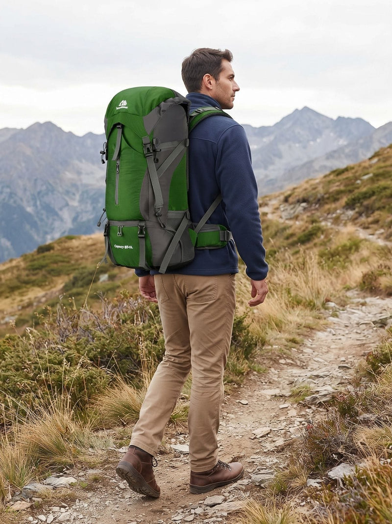Sac à dos randonnée 70L avec housse de pluie incluse
