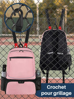 Sac à dos tennis avec fixation raquette extérieure