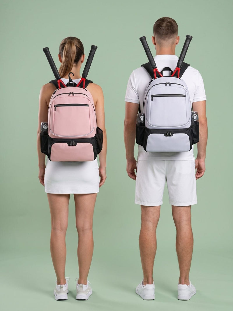Sac à dos tennis avec fixation raquette extérieure