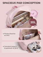 Sac à dos tennis femme, compartiment raquette matelassé