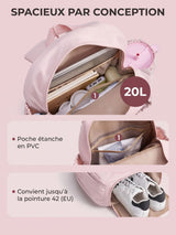 Sac à dos tennis femme, compartiment raquette matelassé
