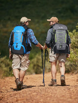 Sac à dos trek 60+5L, sifflet SOS et dos ventilé