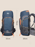 Sac à dos trekking 50+15L, housse de pluie incluse