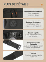 Sac à dos vélo 10L anti-rebond, poche à eau en option