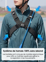 Sac à dos vélo 10L anti-rebond, poche à eau en option