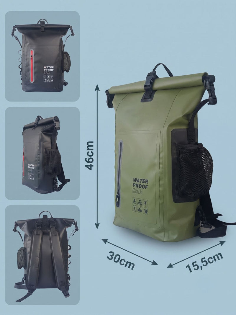 Sac à dos waterproof 30L, poche frontale et MOLLE