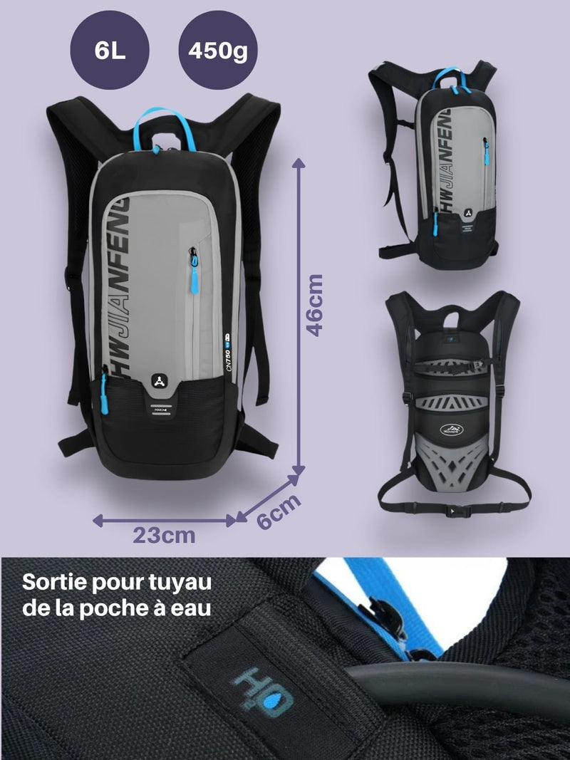 Sac à eau 6L compatible poche à eau, option réservoir