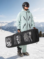 Sac à ski à roulettes, compartiment chaussures