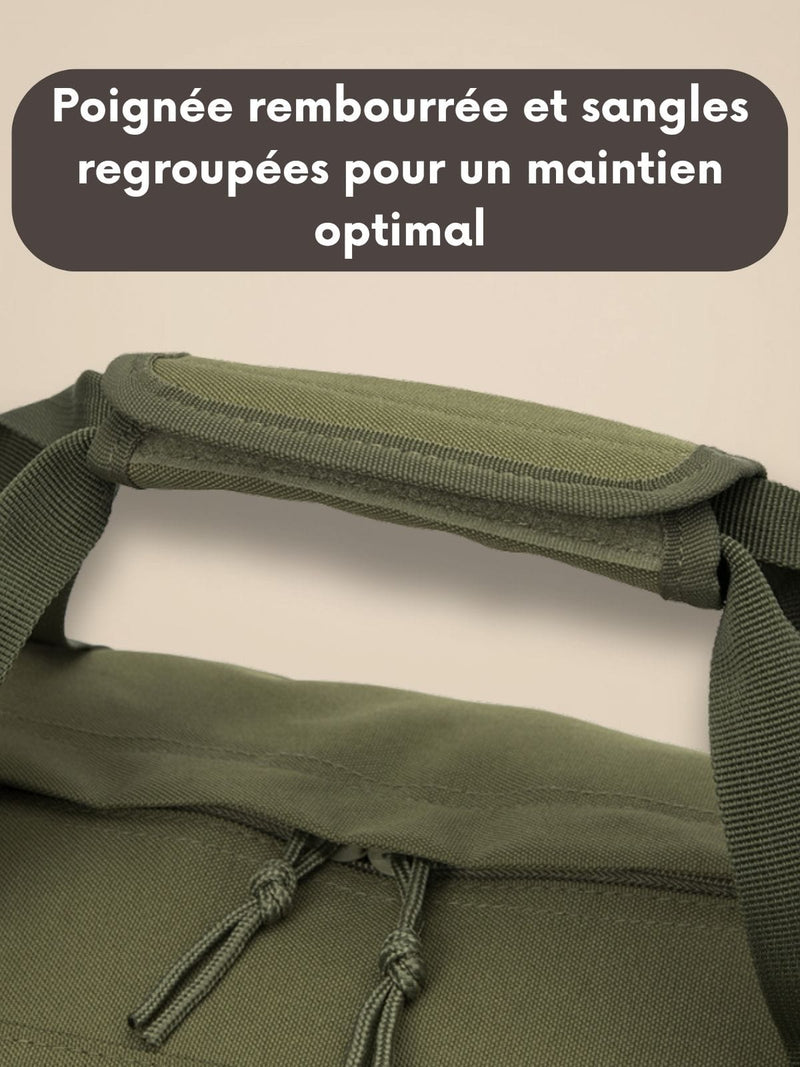 Sac bandoulière tactique 40L, format duffle