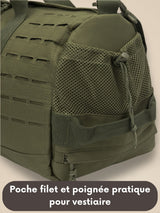 Sac bandoulière tactique 40L, format duffle