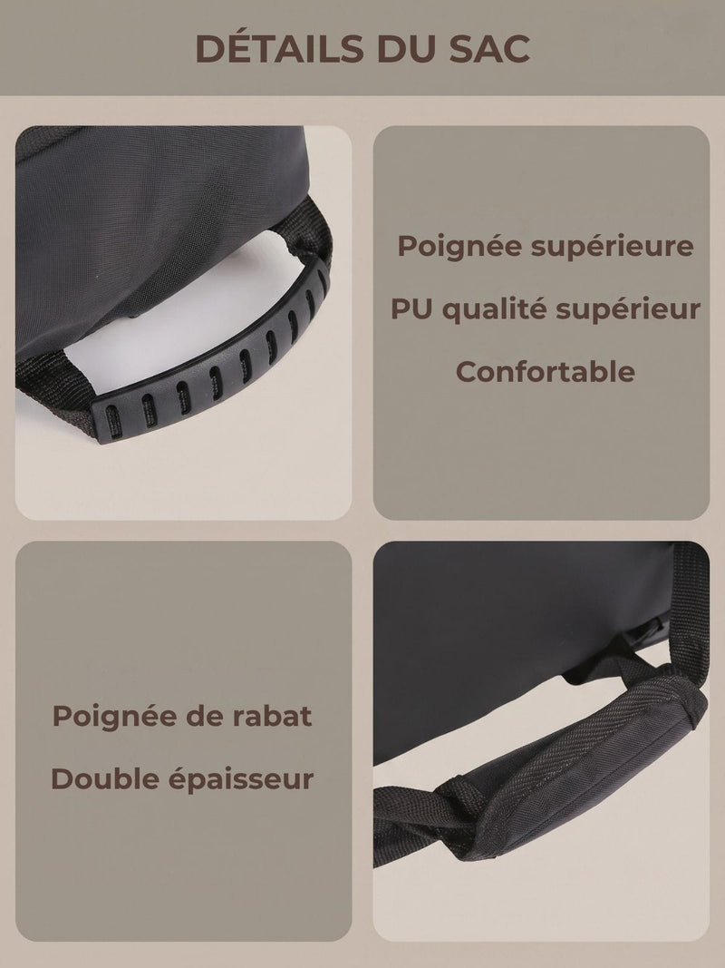 Sac convertible, duffle et sac à dos en un