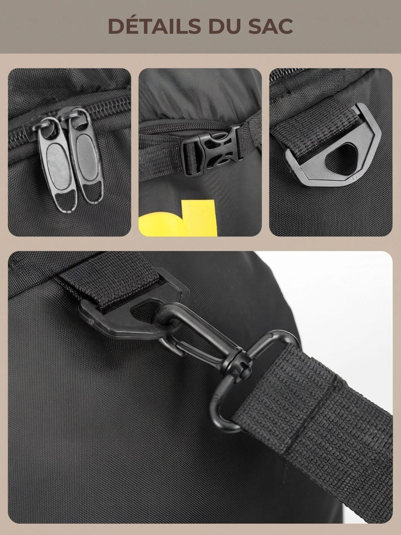 Sac convertible, duffle et sac à dos en un