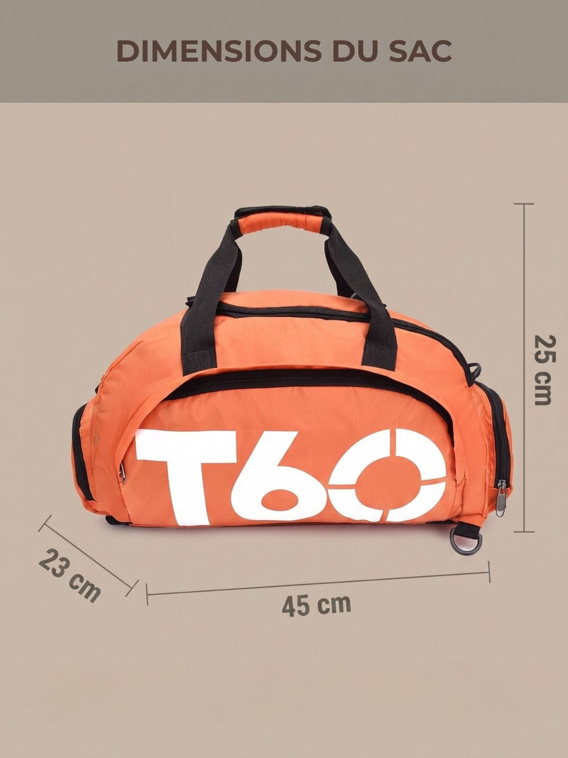 Sac convertible, duffle et sac à dos en un