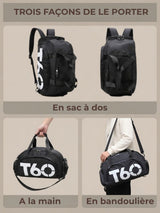 Sac convertible, duffle et sac à dos en un