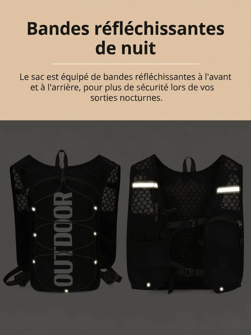 Sac d'hydratation running ultra léger, poche à eau 1,5L