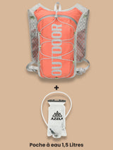 Sac d'hydratation running ultra léger, poche à eau 1,5L