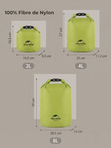 Sac de compression étanche 2 à 8L, Naturehike