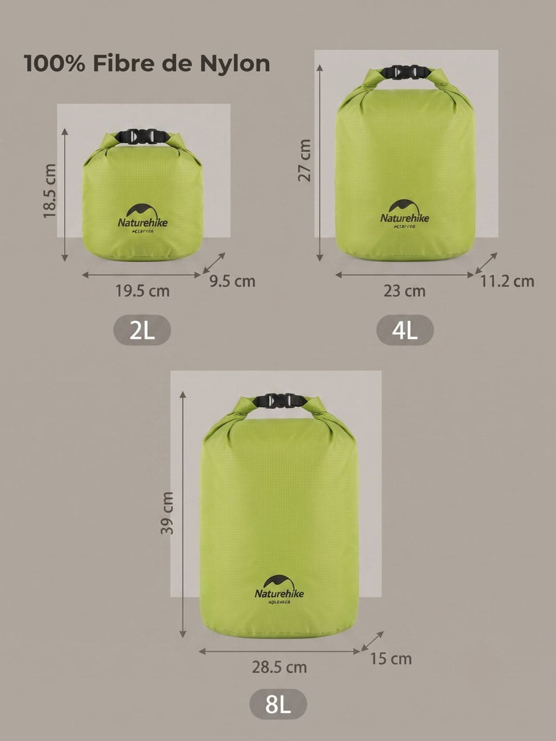 Sac de compression étanche 2 à 8L, Naturehike