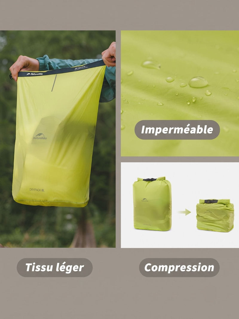 Sac de compression étanche 2 à 8L, Naturehike