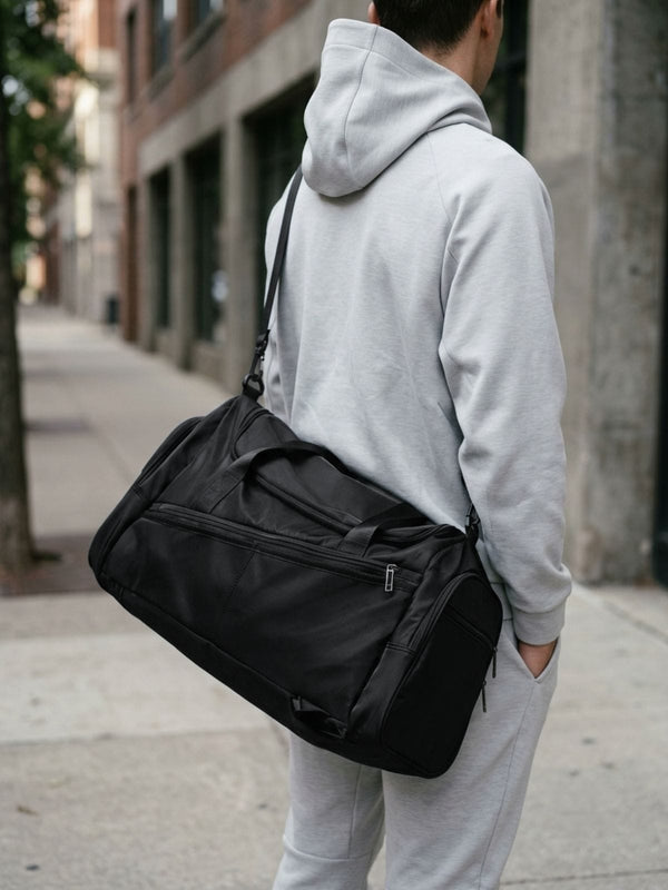 Sac de fitness 40L pliable, compartiment chaussures