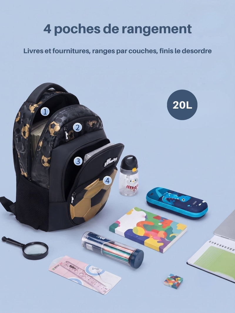 Sac de foot enfant, motif ballon relief