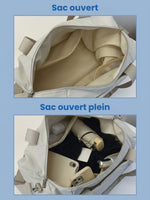 Sac de gym avec poche à chaussures et sec/humide