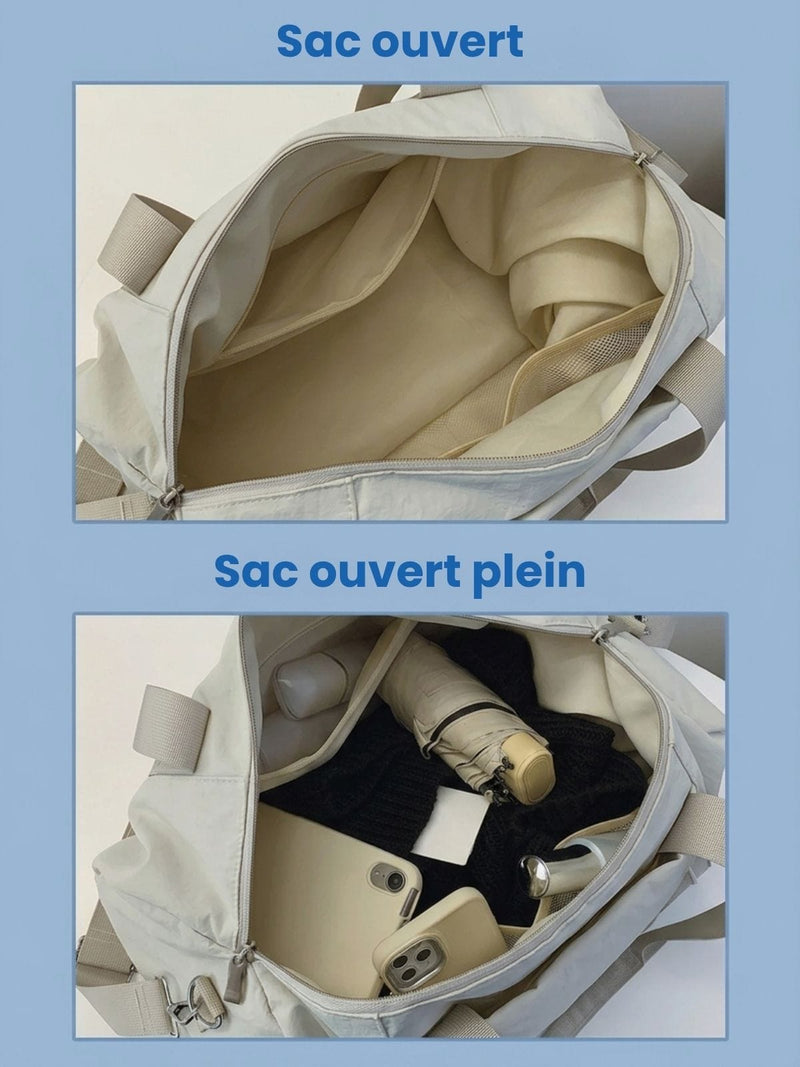 Sac de gym avec poche à chaussures et sec/humide