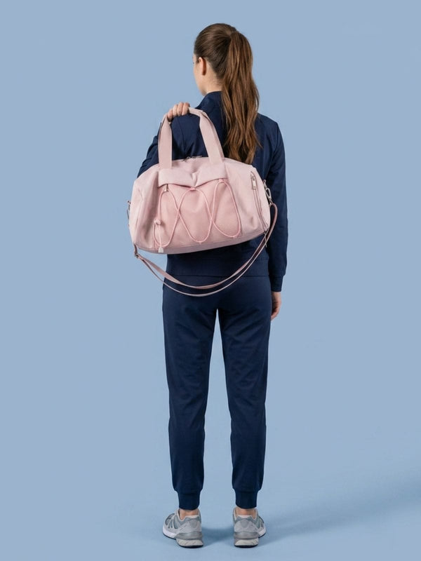 Sac de gym avec poche à chaussures et sec/humide