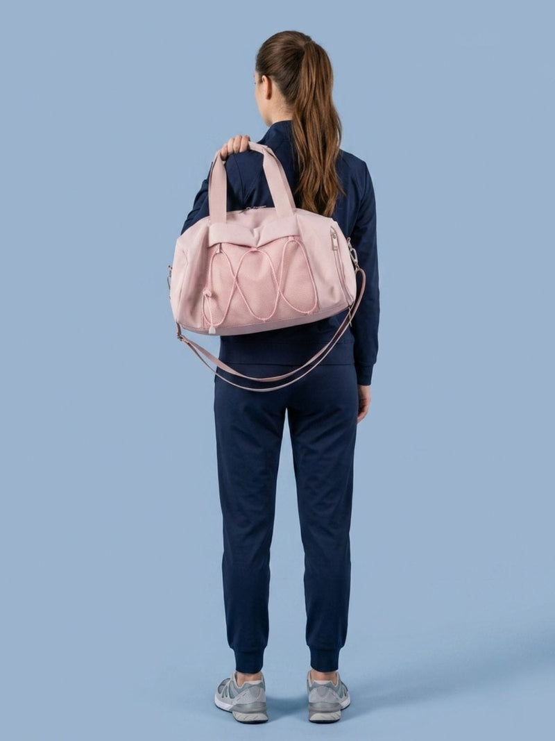 Sac de gym avec poche à chaussures et sec/humide