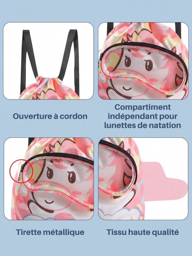 Sac de piscine enfant, imprimé marin