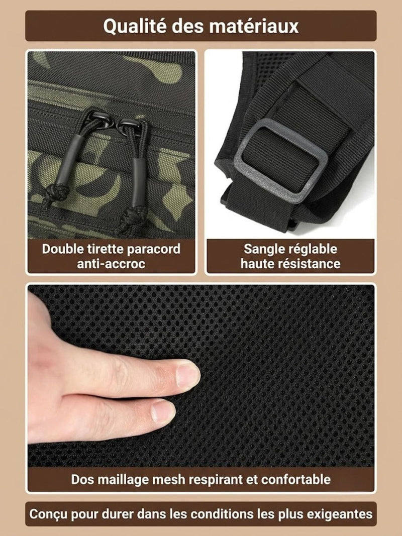 Sac de poitrine homme, compatible poche à eau 2L
