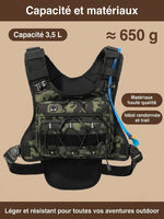 Sac de poitrine homme, compatible poche à eau 2L