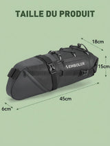 Sac de selle vélo pliable, fixation sous la selle