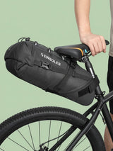 Sac de selle vélo pliable, fixation sous la selle