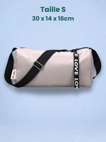 Sac de sport bandoulière, format cylindrique S/L