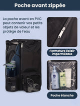 Sac de sport cordon en filet pour piscine et plage