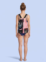 Sac de sport cordon en filet pour piscine et plage