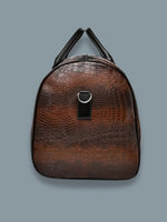 Sac de sport cuir végan effet croco