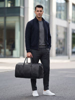 Sac de sport cuir végan effet croco
