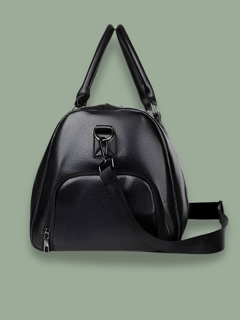 Sac de sport homme chic, cuir PU épuré