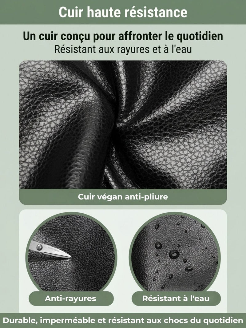 Sac de sport homme chic, cuir PU épuré